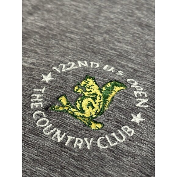 The Country Club Brookline 122nd US Open Golf Straight Down ¼ Zip Mens 2XL Grey - Picture 9 of 15